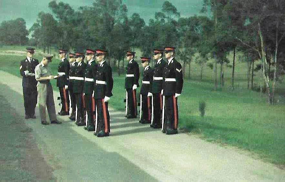 1966 397a Grad Pde Final Inspection by Capt Gee 17 & 18 Sect Pope photo