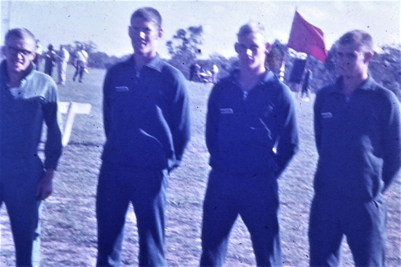 1955 153 Athletics Day OCs Webb, Young, Haddon and Hand Young photo