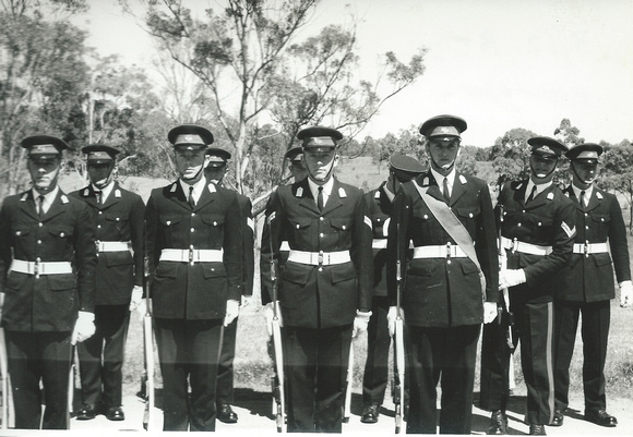 1967 396c Ready for Pde Front Unkn Cpl Hensman Cpl McOrist  Emslie Rear  Dillon three obscured Leaning Cpl Paton Ray Graetz Guest photo