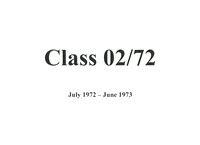 Class 2/72 (OCS) 1973