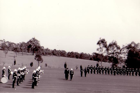 1970 265c Snr Mid--Term Ch Pde Band Awaits Inspection Bryant photo