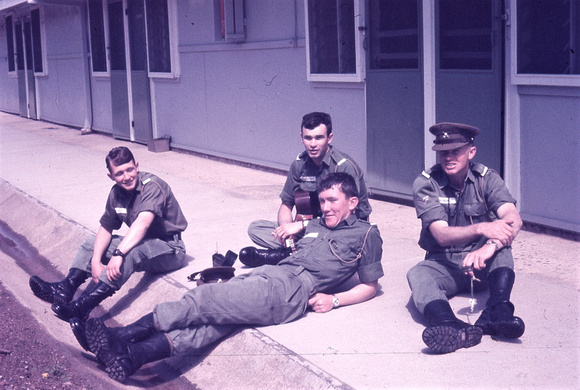 1970 270b 8 Pl Bl Coy high side from left Duncan Birt, Peter Finucan (rear), Michael Donaghue, Ian Crook Rayward photo