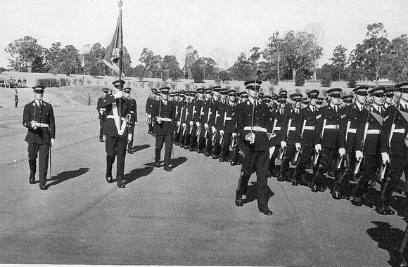 1972 196i Grad Class Slow March Off between Junior Class Ranks Maltman photo
