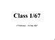 Class 1/67