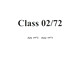 Class 2/72 (OCS) 1973