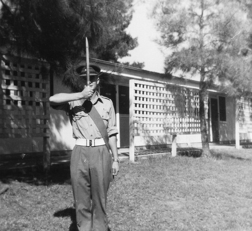 D16 1967 Polyester Ceremonial saluting with bayonet May Storen photo