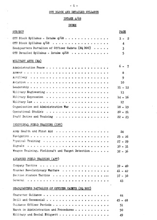 1968 10 Block & Detailed Syllabus P00 Index