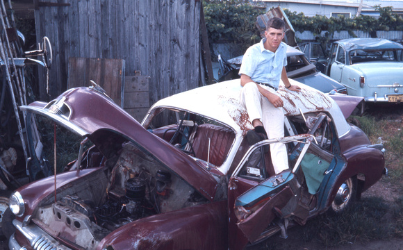 1967 470b John Gundry & his rolled car Cook photo