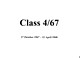 Class 4/67