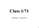 Class 1/71